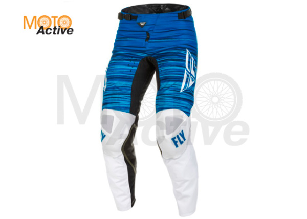 Брюки для мотокросса FLY RACING KINETIC WAVE 2022 белые/синие